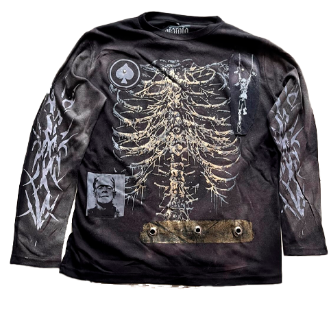 Playera y2k Skeleton