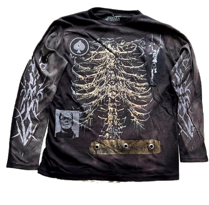 Playera y2k Skeleton