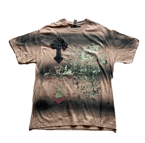 Playera Ojo rojo Beige