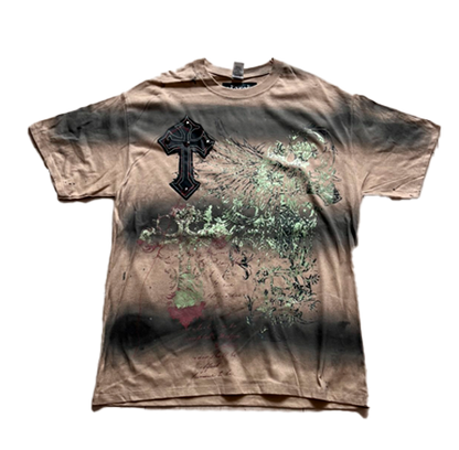 Playera Ojo rojo Beige