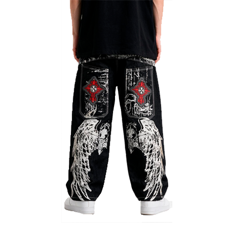 Pantalon y2k Alas Blancas