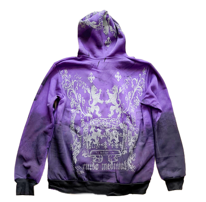 SUDADERA OJO ROJO Y2K GORRO MORADO