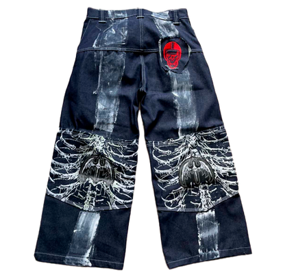 Pantalon Y2k Ojo rojo JAPAN