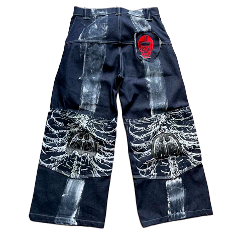 Pantalon Y2k Ojo rojo JAPAN