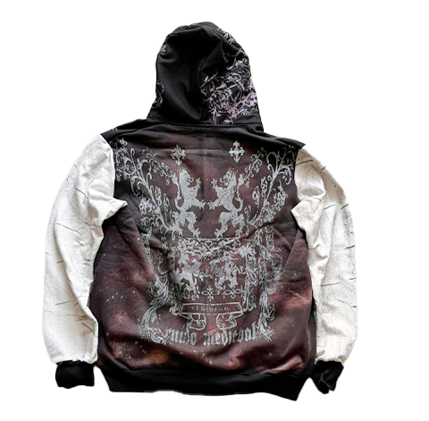 SUDADERA OJO ROJO Y2K MANGAS BLANCAS