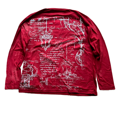 PLAYERA OJO ROJO Y2K ROJO SKELETON