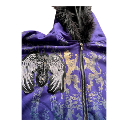 SUDADERA OJO ROJO Y2K PELUCHE