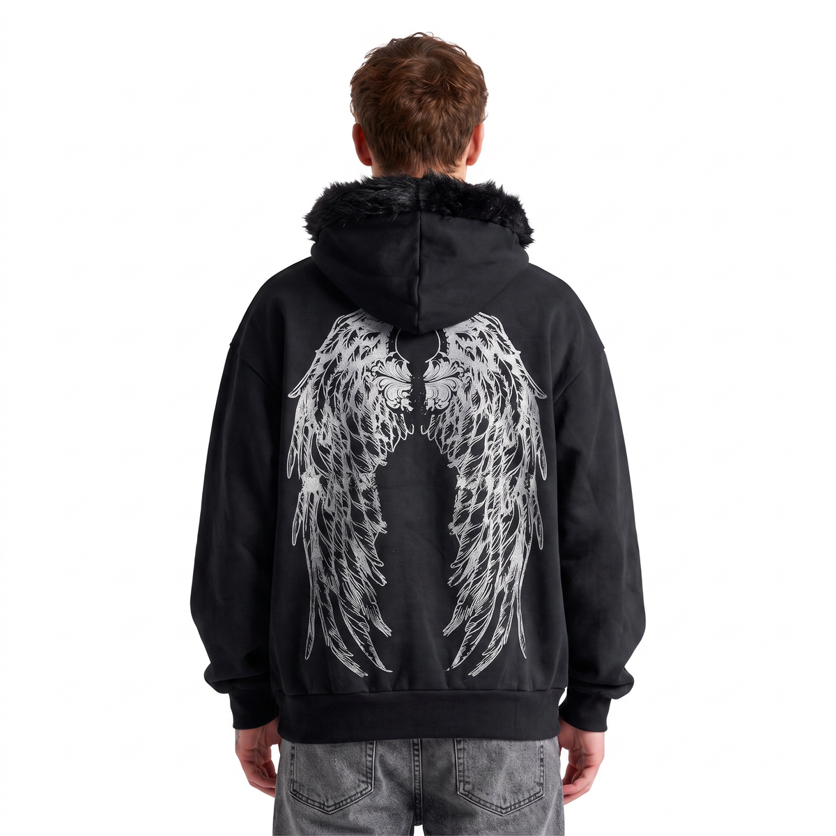 Sudadera Y2K Peluche Deslavado