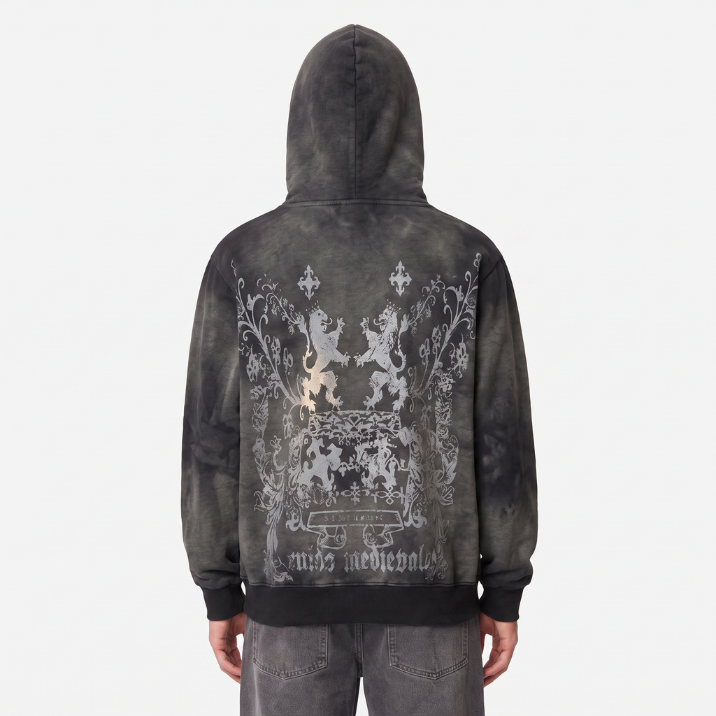 SUDADERA OJO ROJO Y2K DESLAVADA